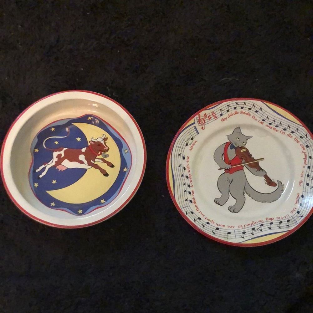 RARE Vintage Tiffany & Company “Plate and bowl set.